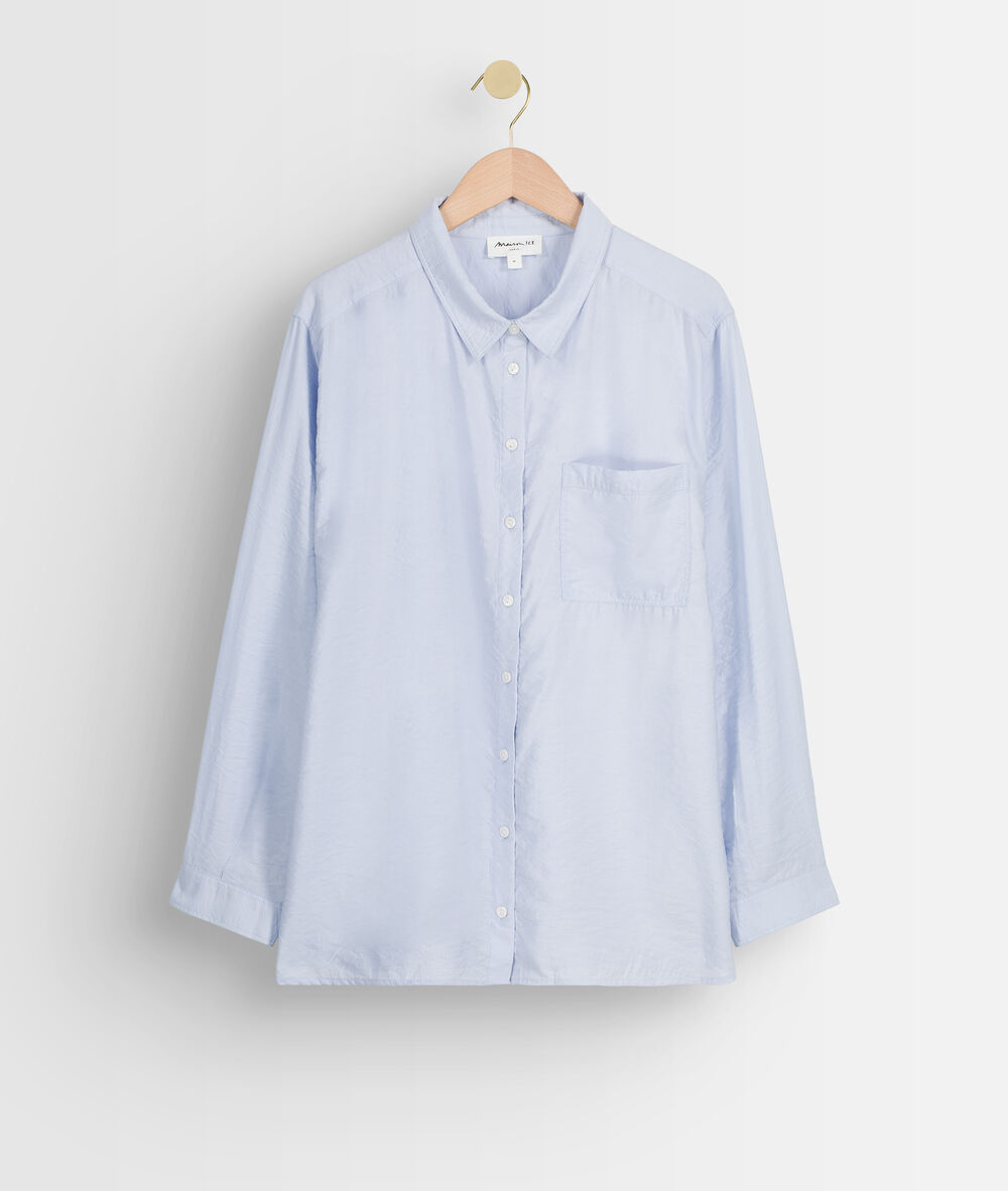 Chemise légère et ample bleue ciel adila bleu.