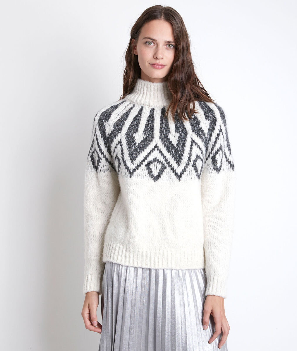 Pull jacquard crème Ravi | 1-2-3 Pull jacquard crème Ravi PhotoZ | 1-2-3