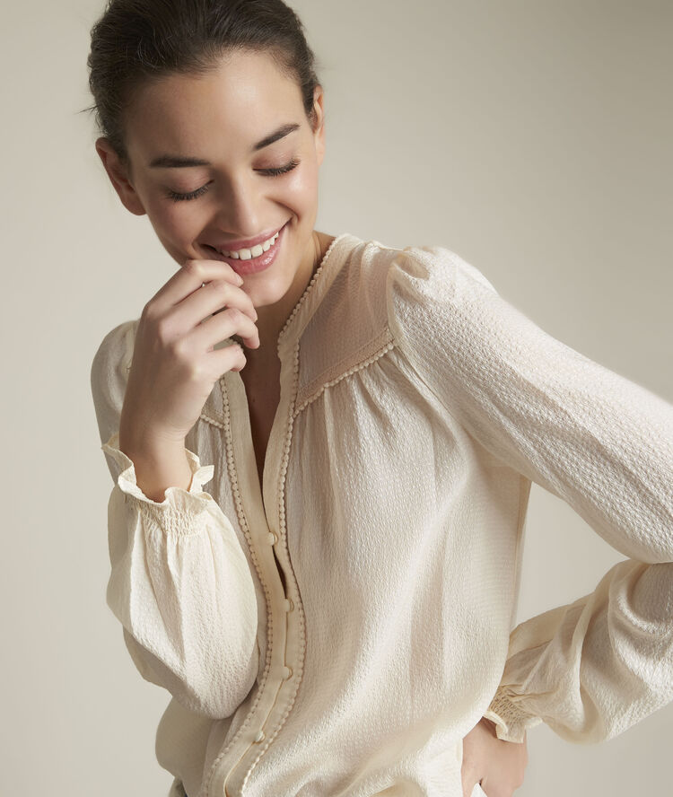 Blouse en soie elonie ficelle.
