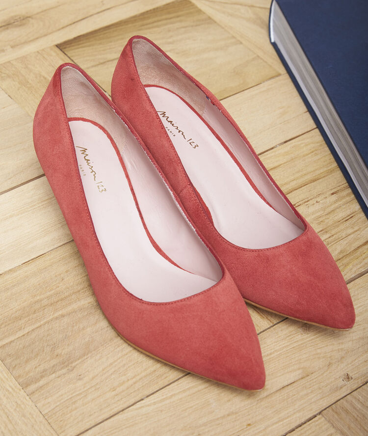 Rote pumps aus leder lili rot.