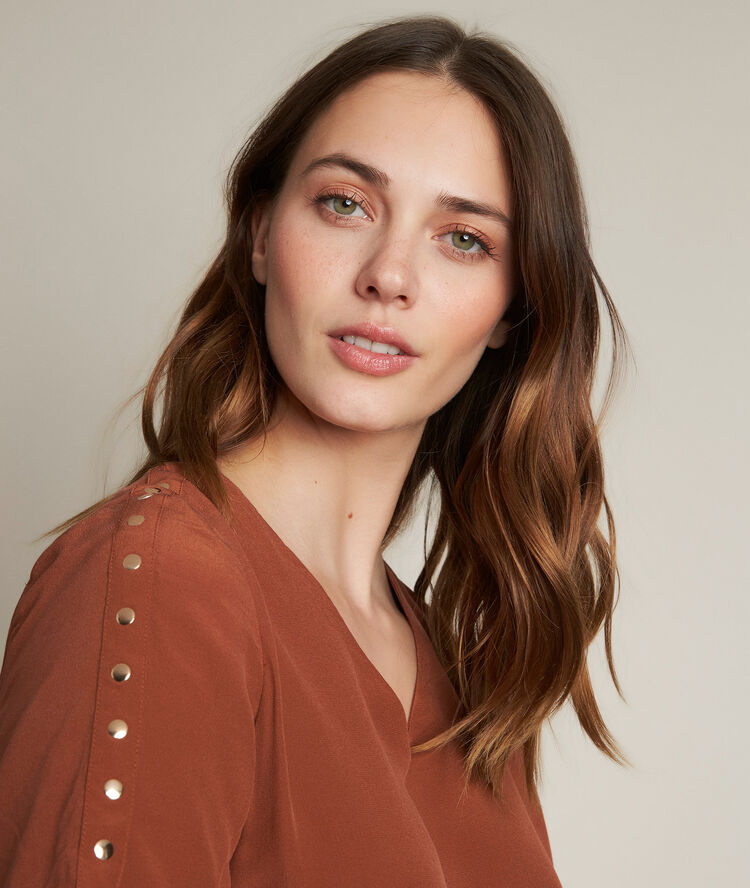 Robe en soie caramel cheryl caramel.
