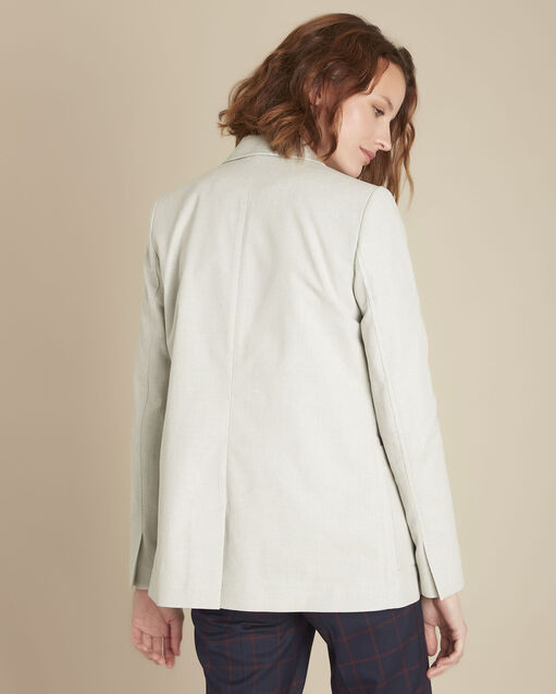 Veste gris chiné bourbon chine moyen.