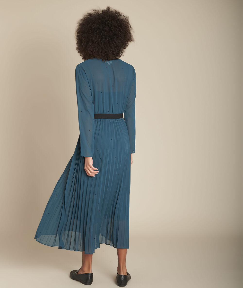Robe longue plissée cyprès iola cypres.