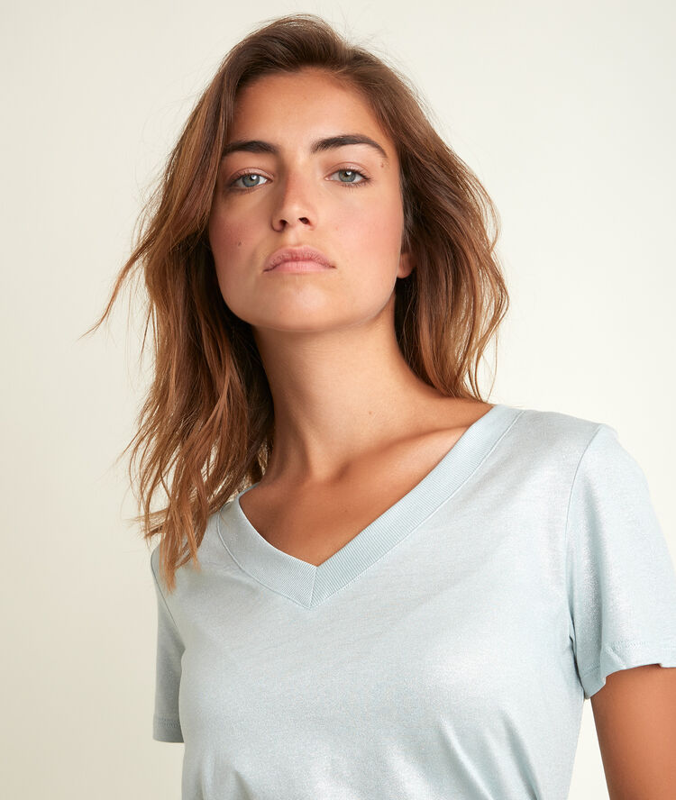 Tee-shirt brillant lavande ronie lavande.