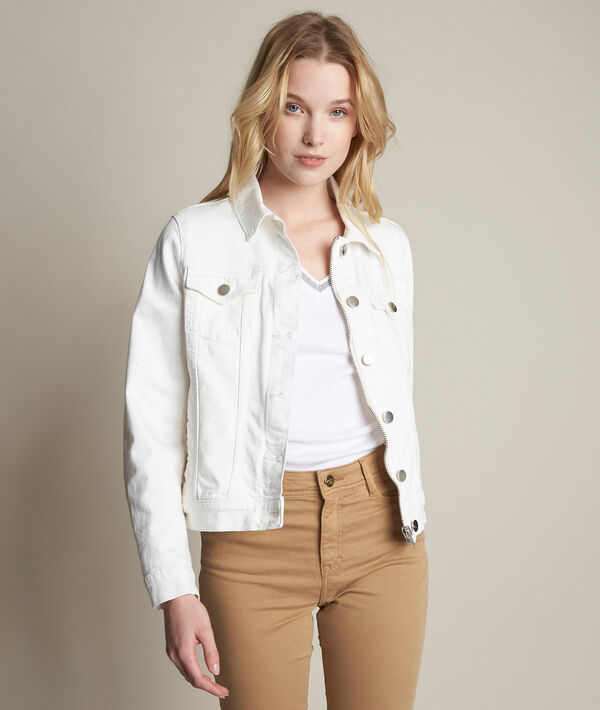Veste en jean blanche Clem | 1-2-3 Veste en jean blanche Clem PhotoZ | 1-2-3