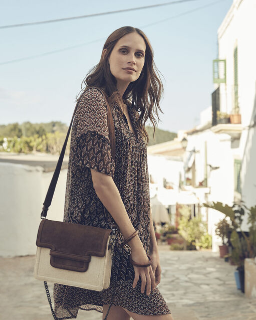 Le 123 - sac iconique en lin ecru.