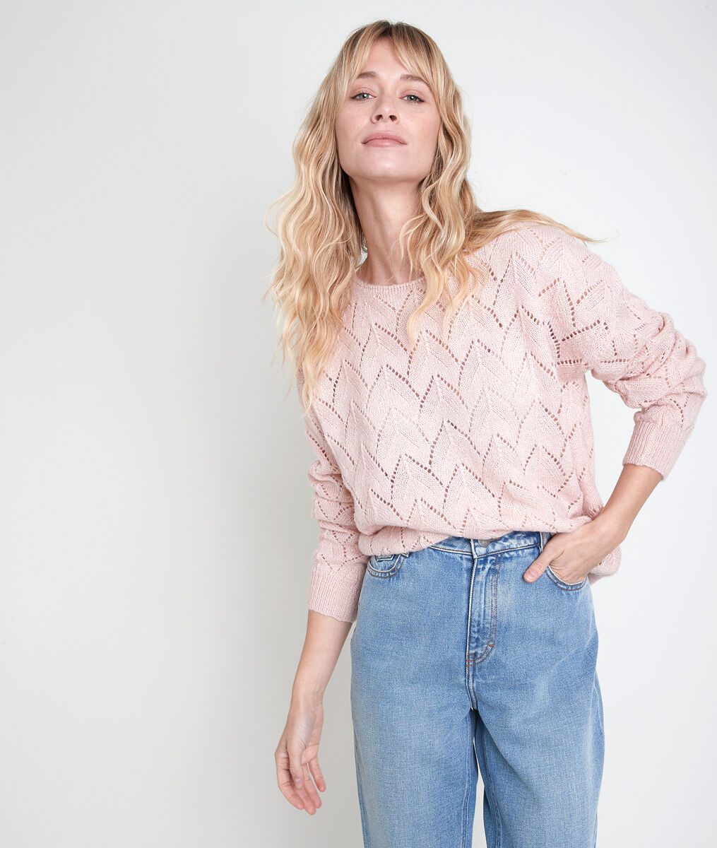 Pull poudre ajouré Agathe | 1-2-3 Pull poudre ajouré Agathe PhotoZ | 1-2-3