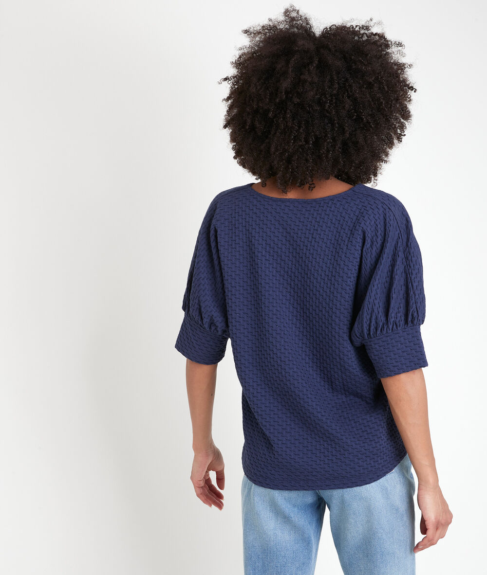 Tee-shirt marine fantaisie idouceur marine.