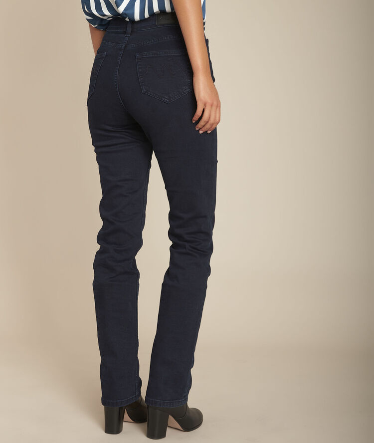 L'original 123 : jean droit blue black sonia ciment.