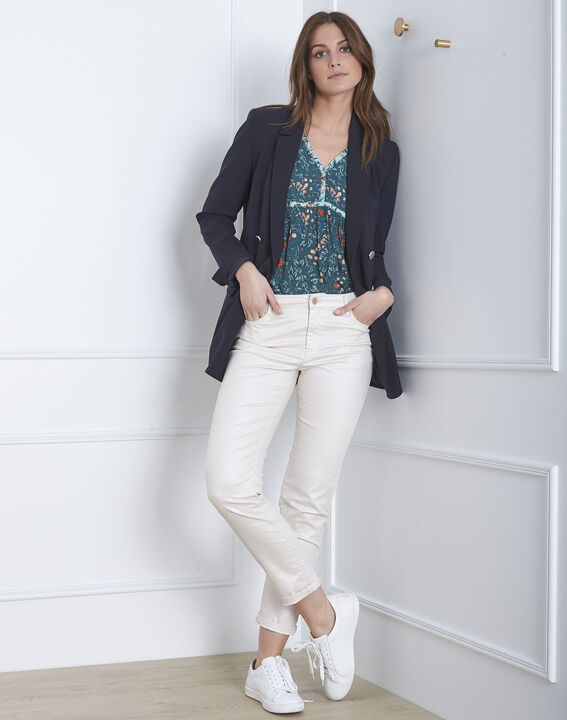 Jean beige slim irisé Capucine | 1-2-3 Jean beige slim irisé Capucine PhotoZ | 1-2-3
