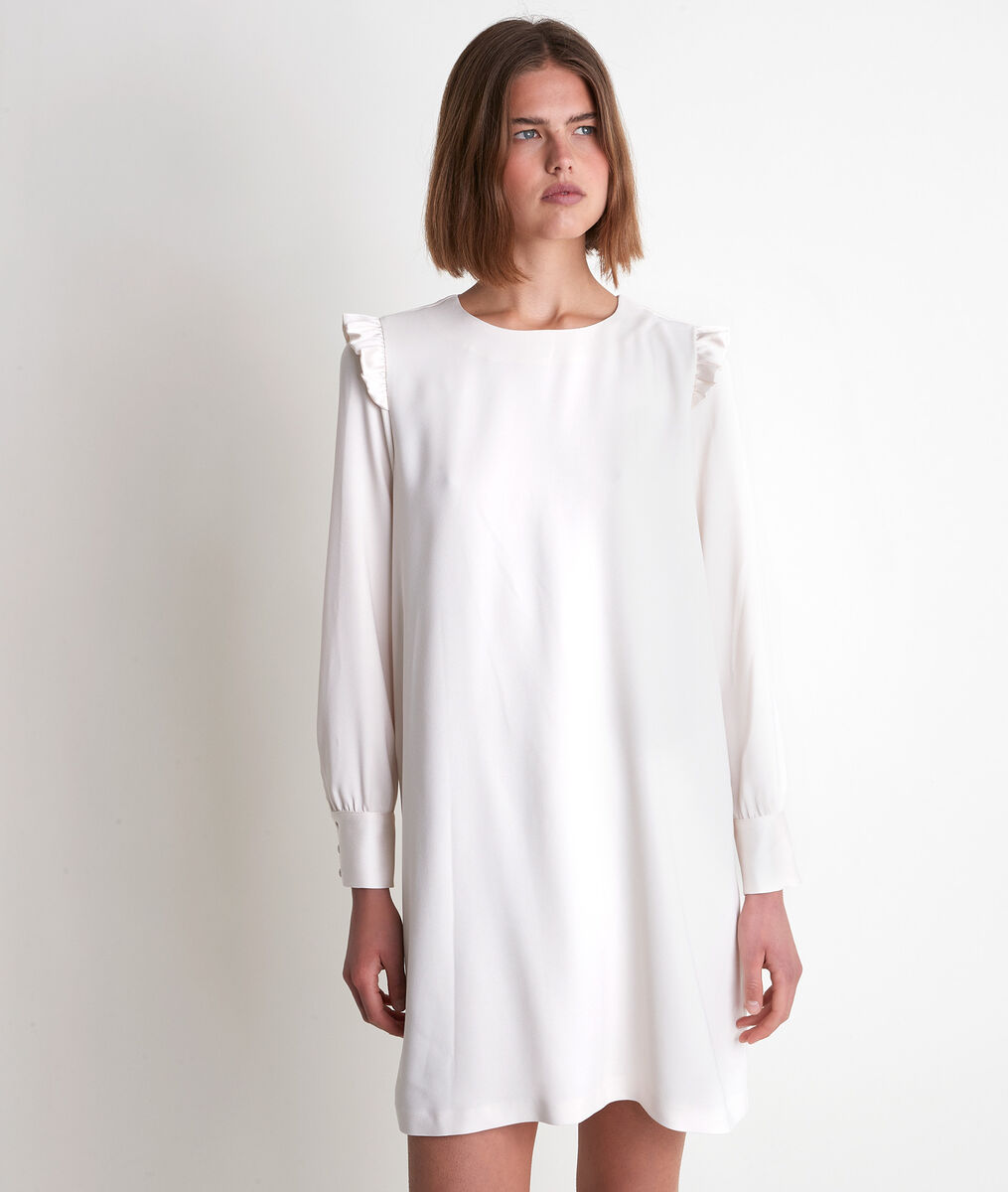 Robe en crêpe crème Medina | 1-2-3 Robe en crêpe crème Medina PhotoZ | 1-2-3