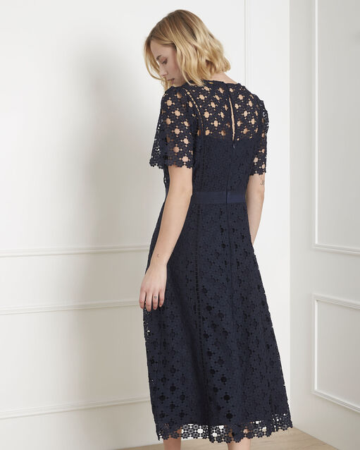Robe marine en dentelle heaven marine.