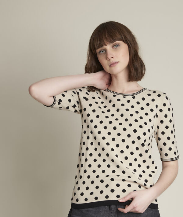 Pull jacquard à pois Dots | 1-2-3 Pull jacquard à pois Dots PhotoZ | 1-2-3