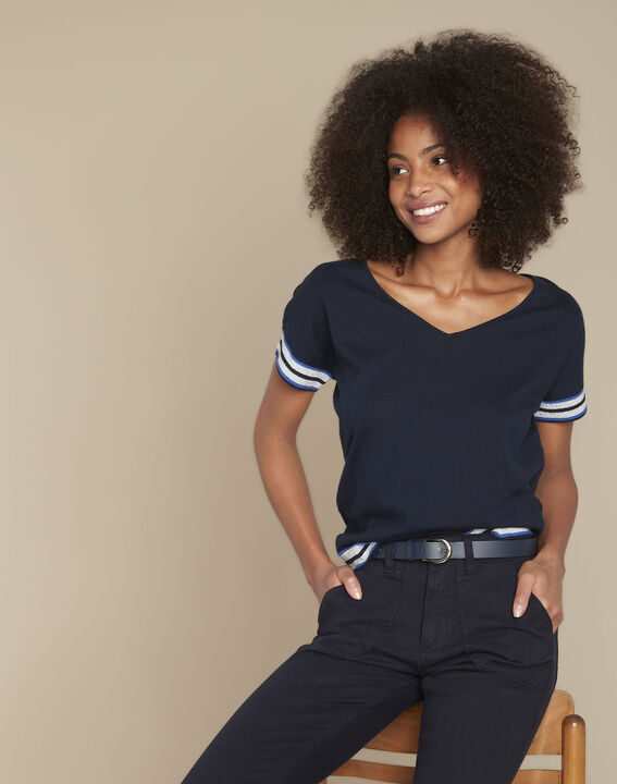 Pull marine rayures lurex Faly | 1-2-3 Pull marine rayures lurex Faly PhotoZ | 1-2-3
