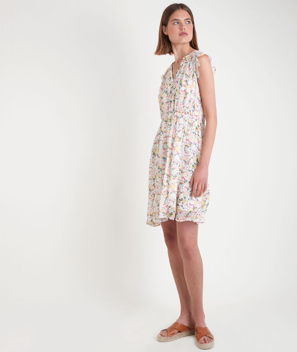 Robe courte imprimée multicolore Samy | 1-2-3 Robe courte imprimée multicolore Samy PhotoZ | 1-2-3