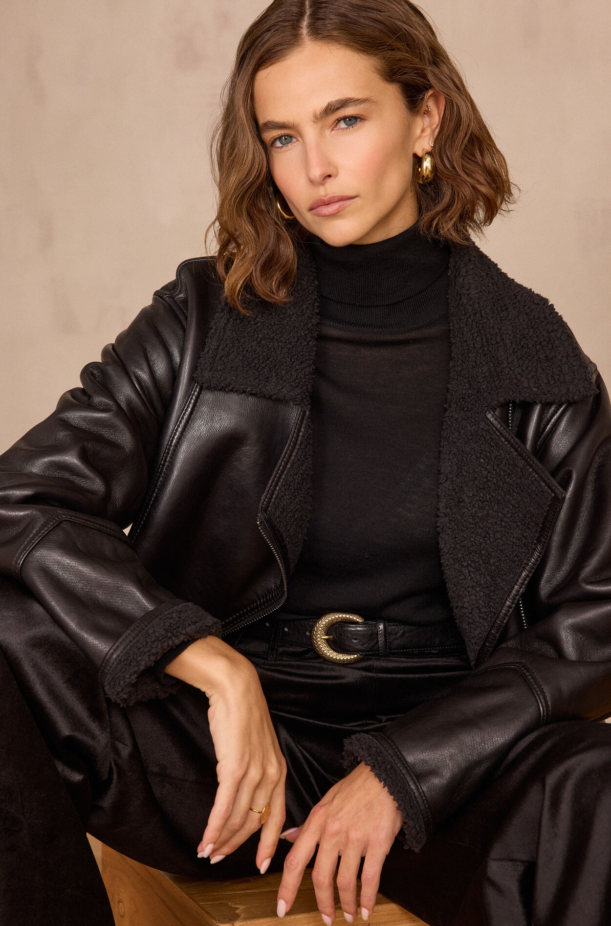 Bombardier en cuir folio Maison 123 taille S