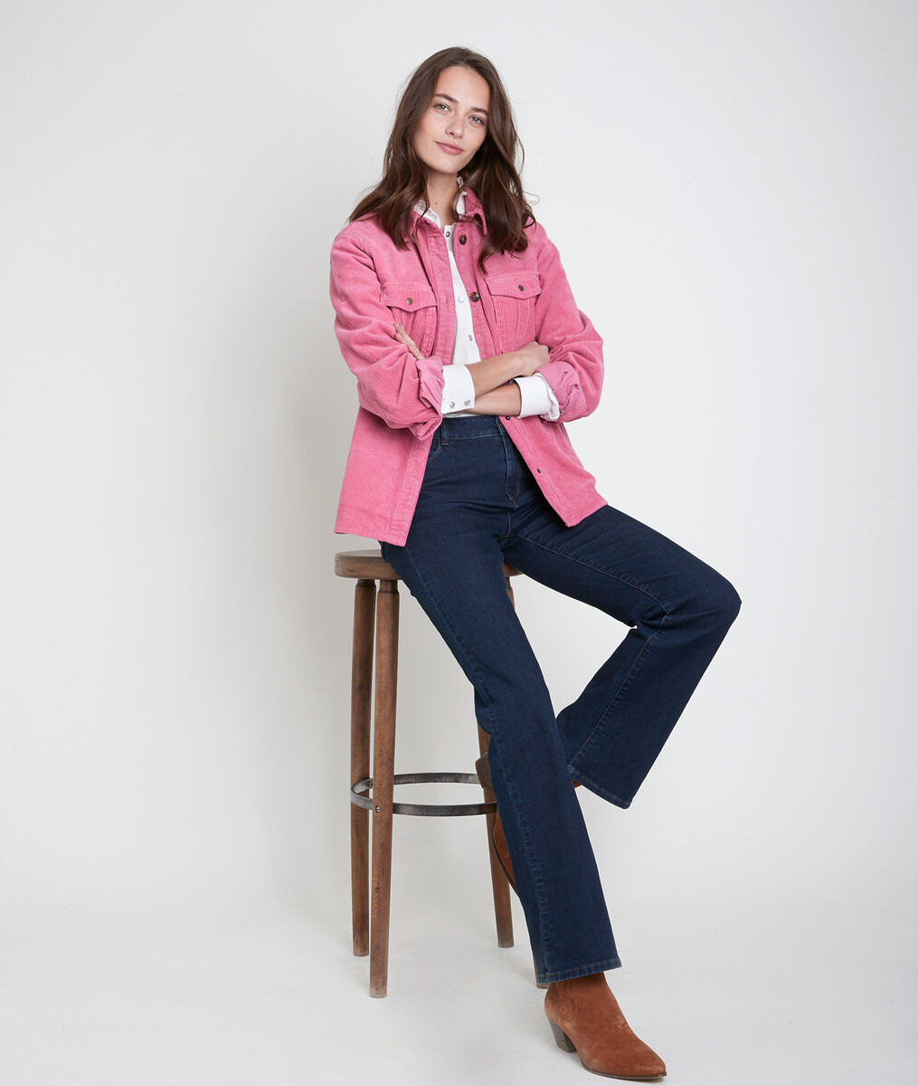 Surchemise rose en velours Perle | 1-2-3 Surchemise rose en velours Perle PhotoZ | 1-2-3