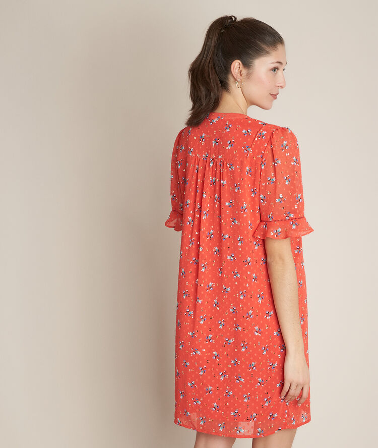 Robe imprimée chana coquelicot.