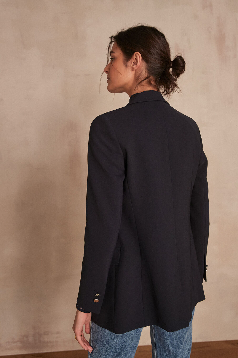 Veste en microfibre marine florine marine.