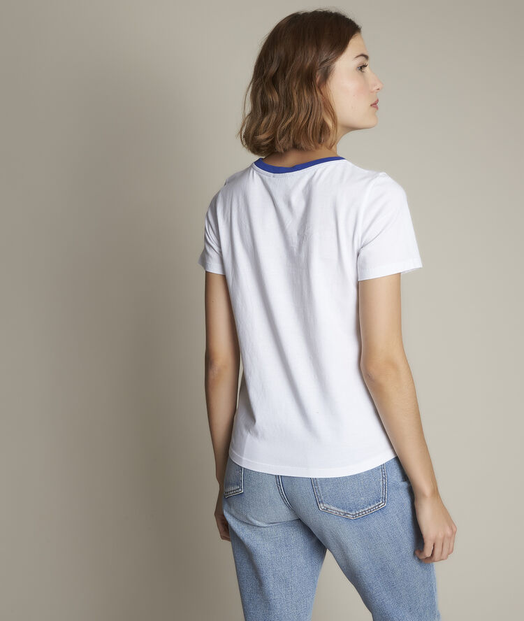 Tee-shirt à message rivale cobalt.
