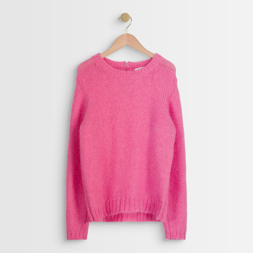 Pull en mohair mélangé rose alabama rose.
