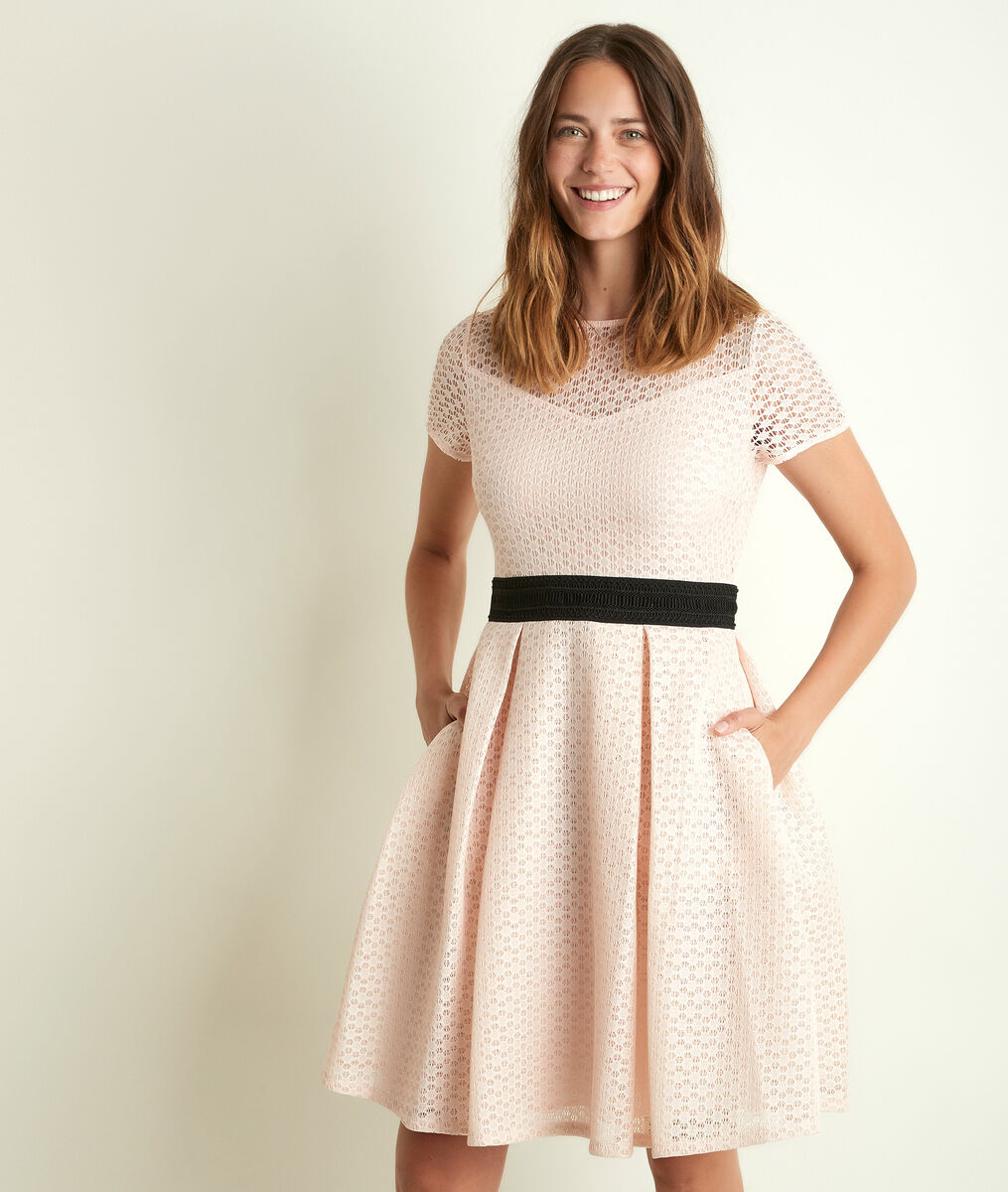Robe corolle poudre en dentelle Olympe | 1-2-3 Robe corolle poudre en dentelle Olympe PhotoZ | 1-2-3