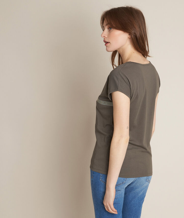 Tee-shirt imprimé rimelle feuille.