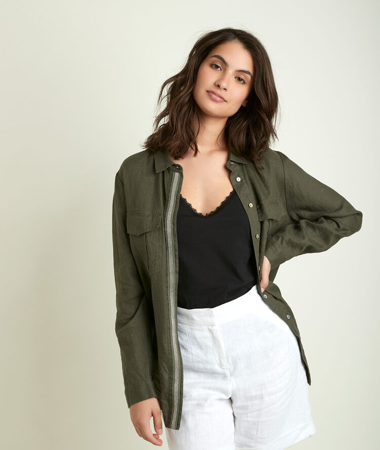 Leinenhemd blatt cathleen mandel.