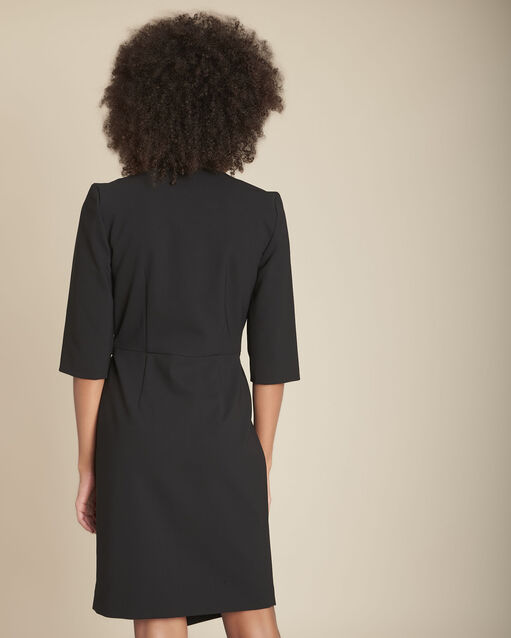 Robe en microfibre noire idelma noir.