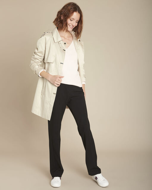 Trenchcoat mit kapuze beige quesia beige.