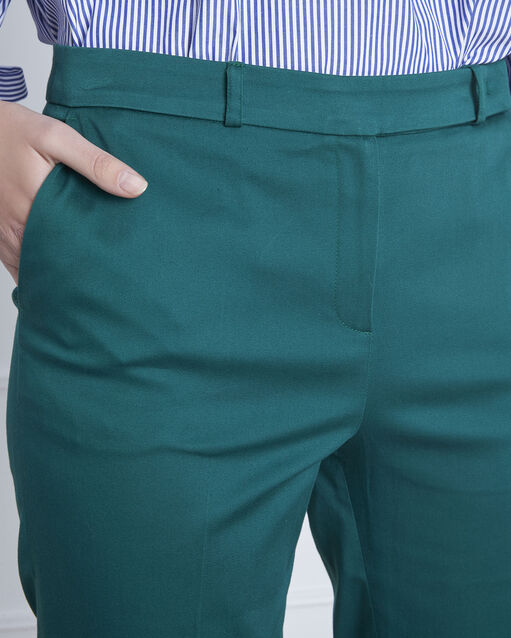 Pantalon vert cigarette rubis emerald.
