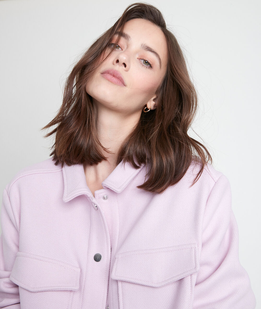 Malvenfarbener origineller wollmantel jennifer mauve pale.