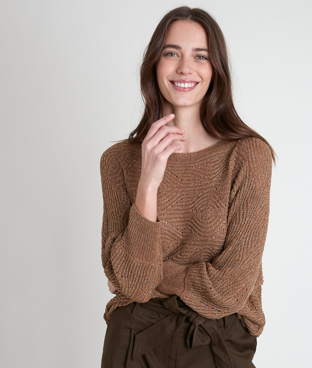 Pull ajouré kaki Amy | 1-2-3 Pull ajouré kaki Amy PhotoZ | 1-2-3