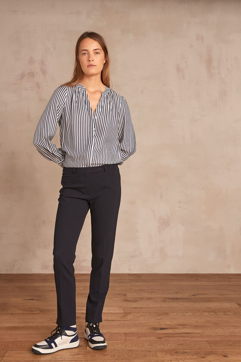 Pantalon cigarette en microfibre Valero | 1-2-3 Pantalon cigarette en microfibre Valero PhotoZ | 1-2-3