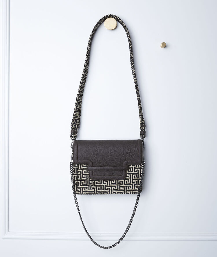 De 123 van ananasleer noir/blanc.