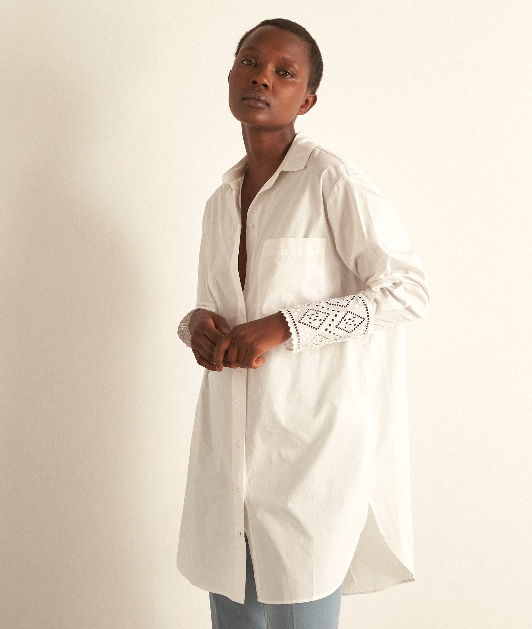 Chemise longue blanche MANON