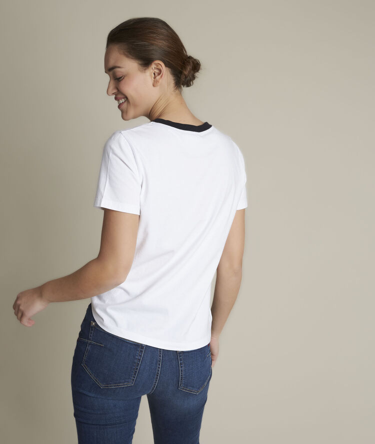 Tee-shirt à message rivale blanc.