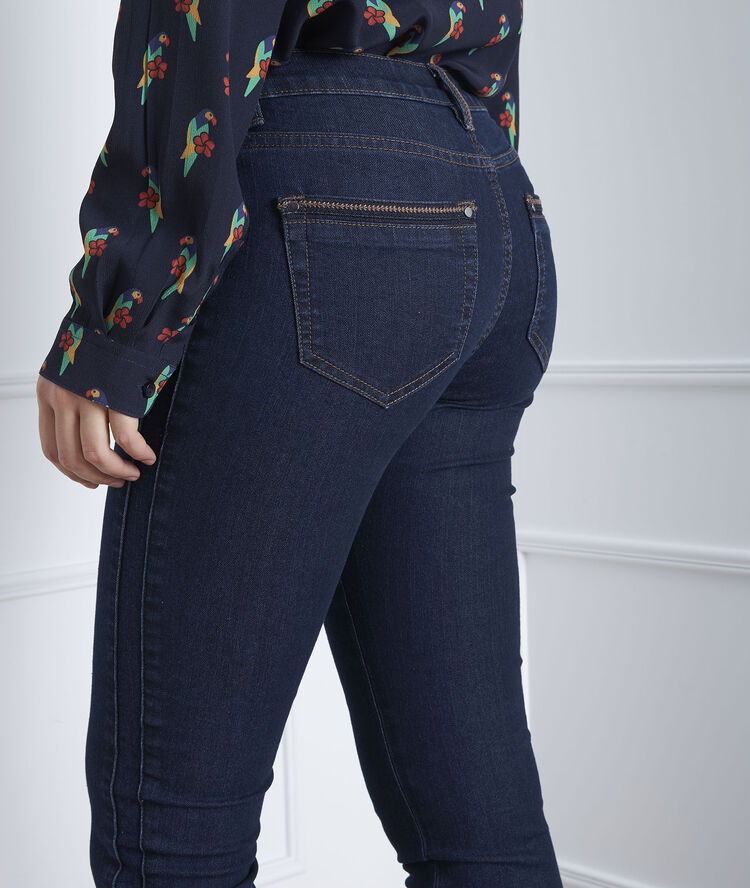 Jean slim marine zippé opera marine.