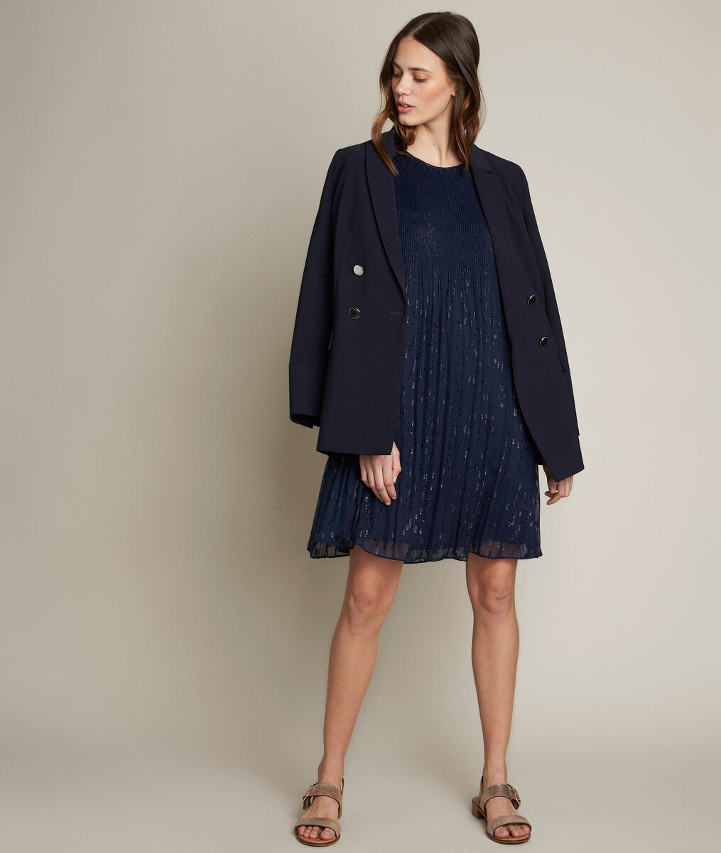 Robe plissée lurex Coralia | 1-2-3 Robe plissée lurex Coralia PhotoZ | 1-2-3
