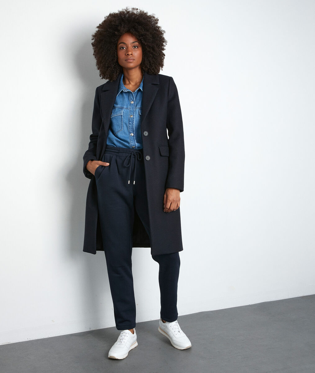 Manteau droit bleu marine Loulou | 1-2-3 Manteau droit bleu marine Loulou PhotoZ | 1-2-3