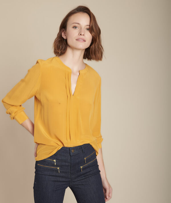 Blouse ambre en soie Manel | 1-2-3 Blouse ambre en soie Manel PhotoZ | 1-2-3