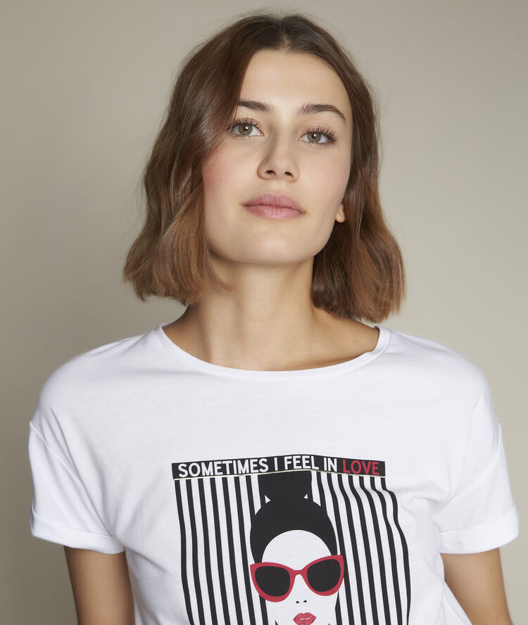 Tee-shirt sérigraphié river blanc.