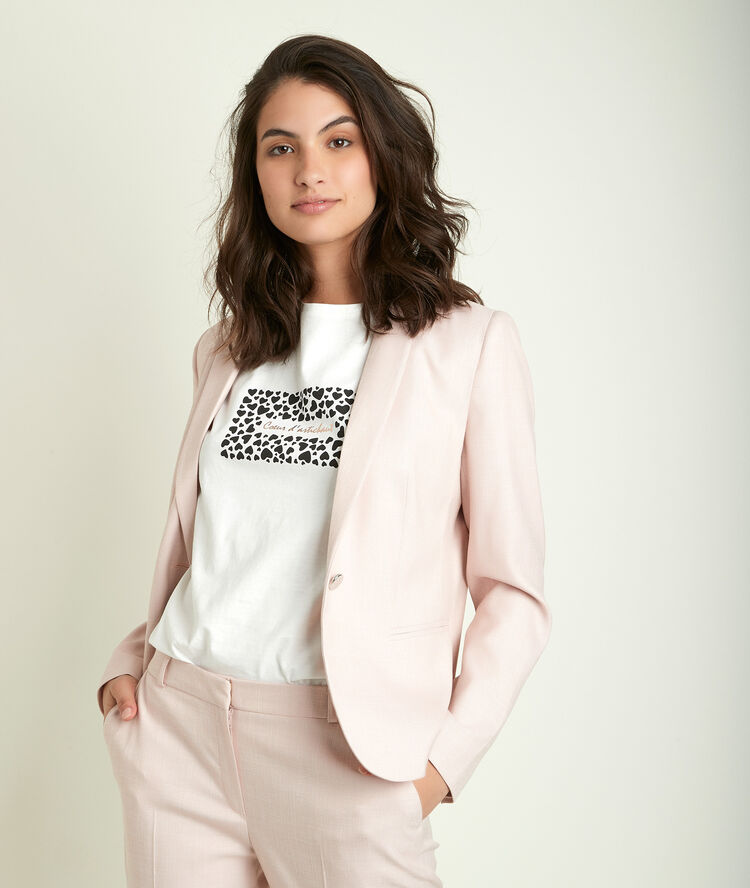 Veste fantaisie nude lila nude.