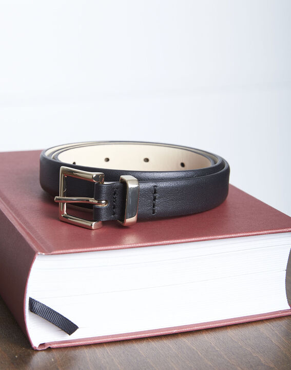 Ceinture en cuir fine noire Adonia | 1-2-3 Ceinture en cuir fine noire Adonia PhotoZ | 1-2-3