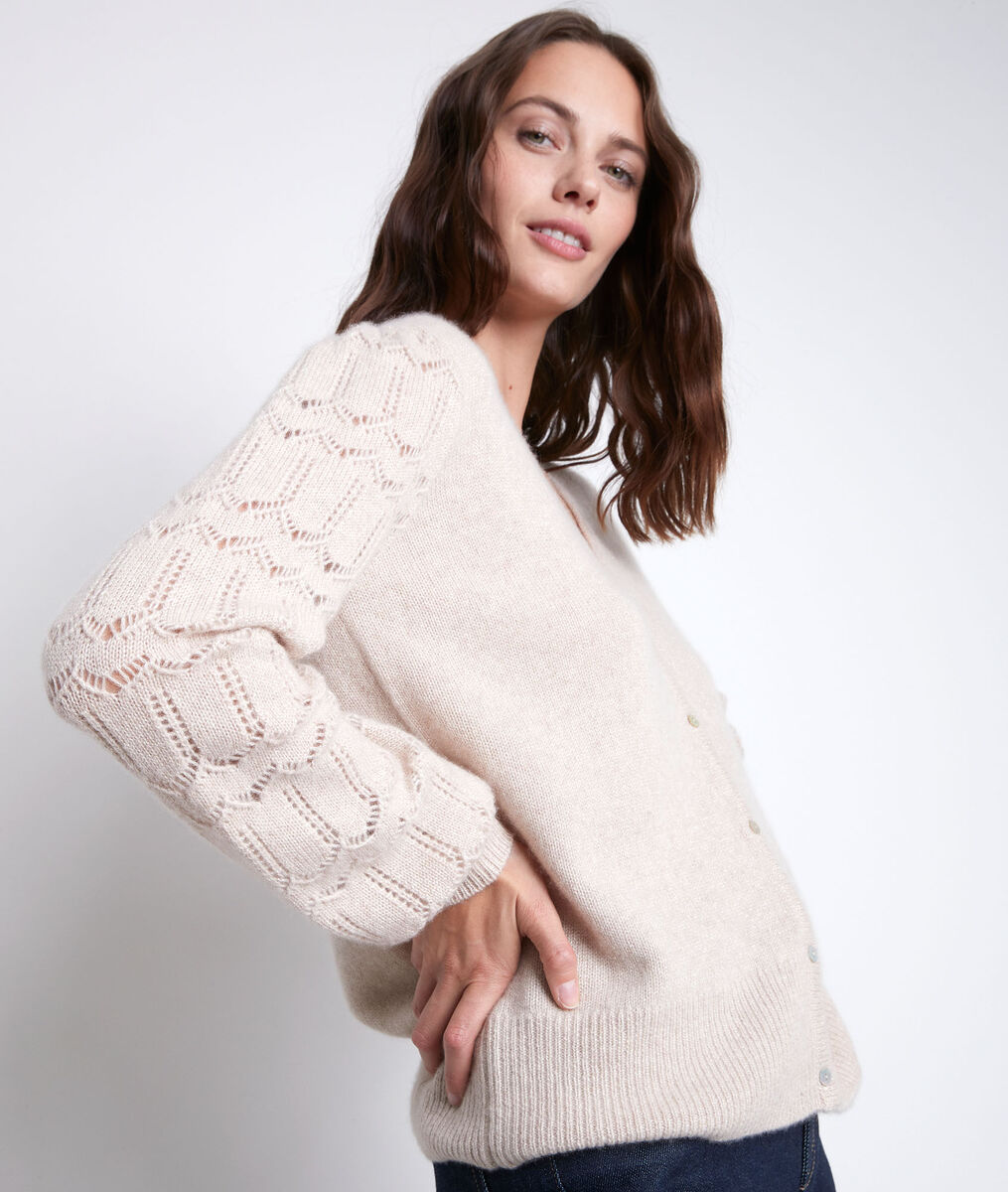 Gilet en cachemire recyclé rose Respect | 1-2-3 Gilet en cachemire recyclé rose Respect PhotoZ | 1-2-3