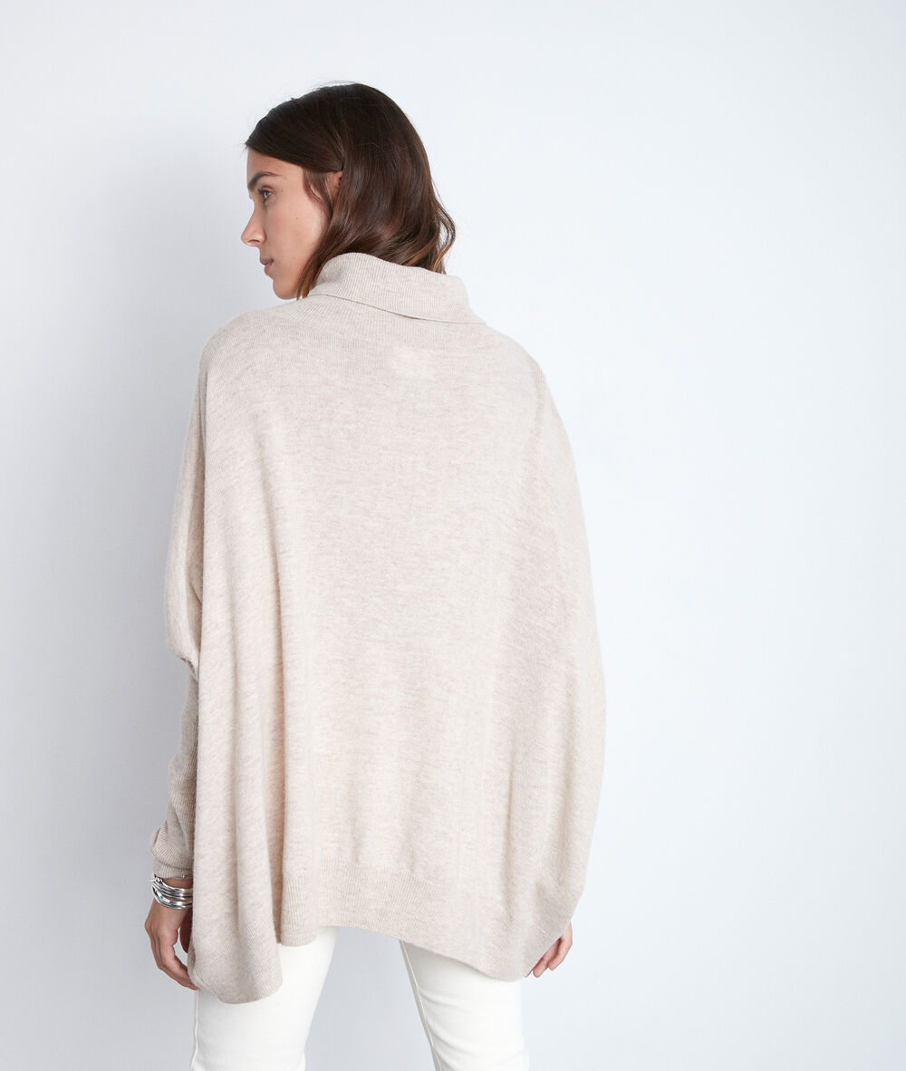 Pull col roulé beige tulio beige.