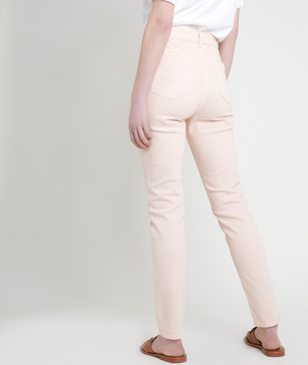 L'iconique slim jean en coton recyclé pêche suzy peche.