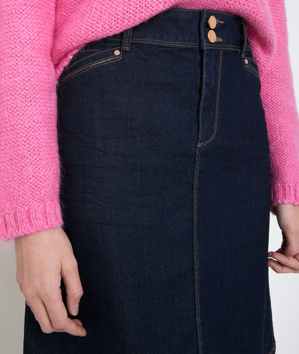 Jupe en denim eryn denim brut.