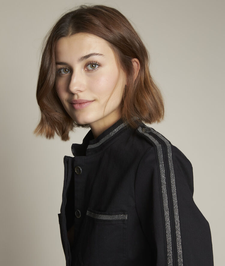 Veste fantaisie fortune noir.