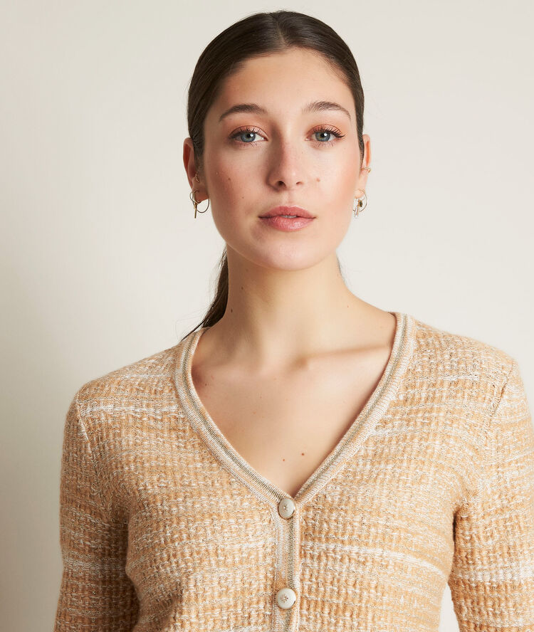 Gilet court duchesse marron.